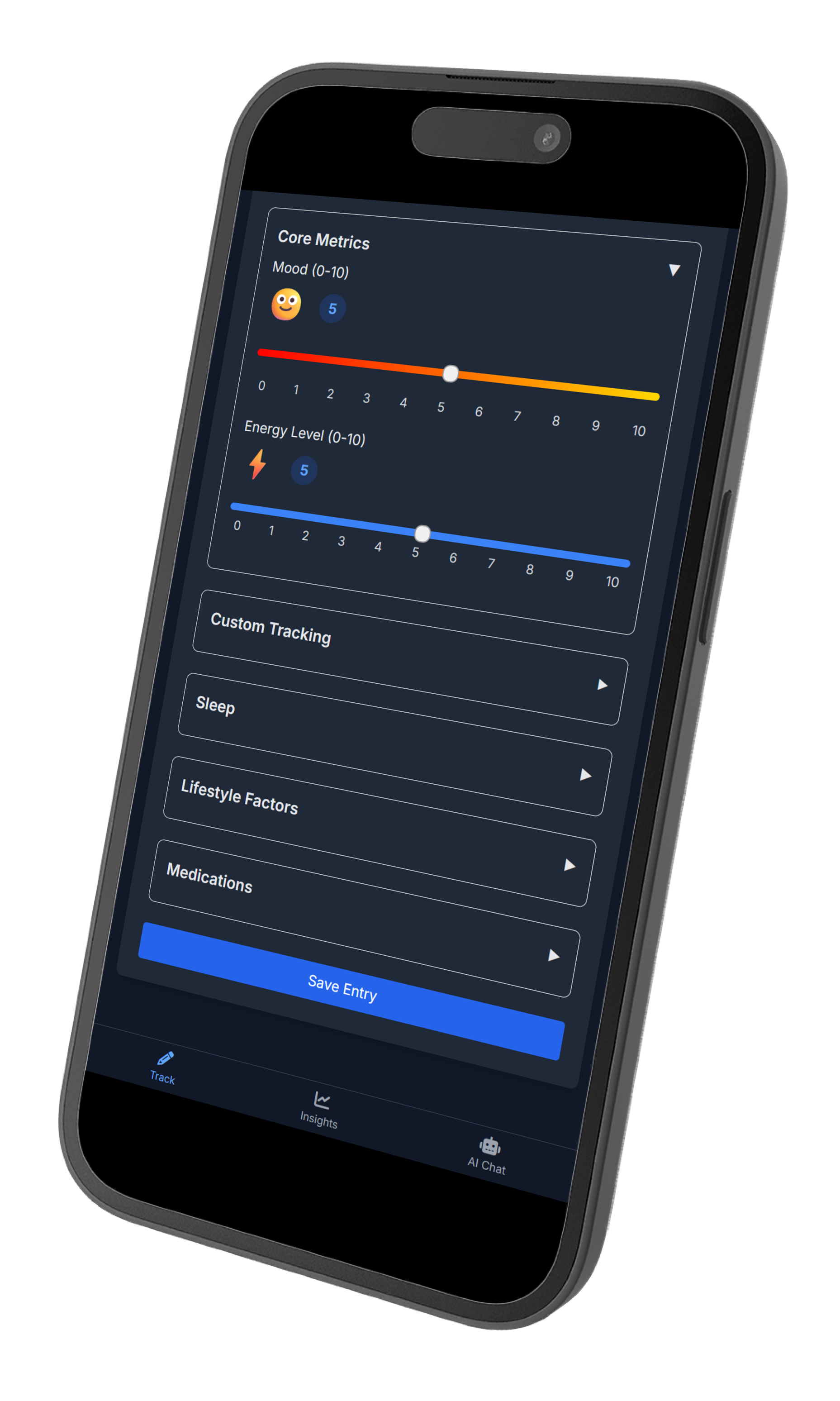 Pendulum Mood Tracker App Interface